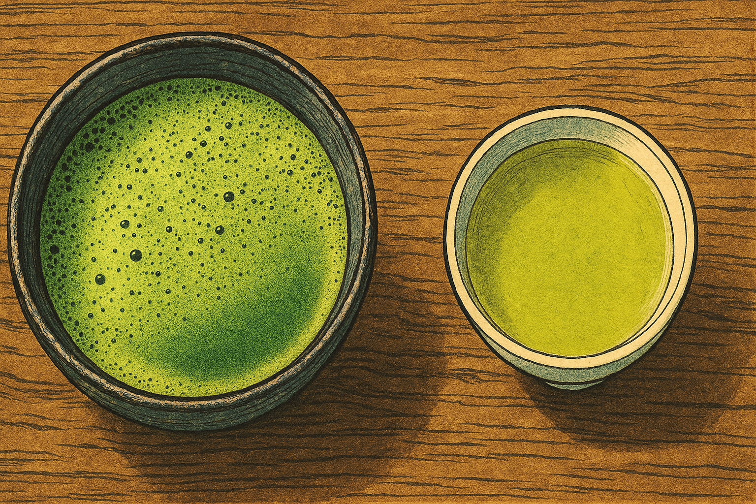 Sencha tea vs matcha tea